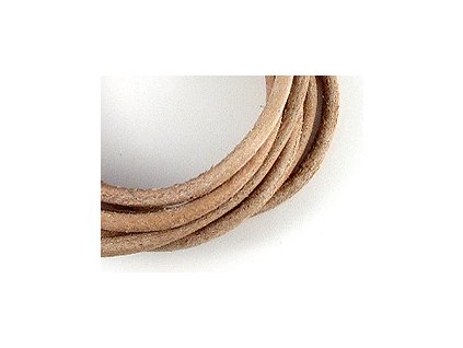 Leather cord natural 3mm