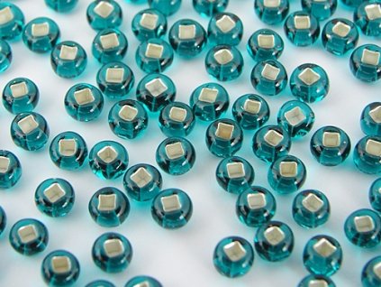 Seed Beads Preciosa No.57710 - Emerald Silver Line 11/0 12g