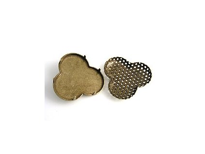 BROOCH CLOVER SHOWER 27mm SAU