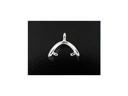 Pendant hook PH13 with loop Ag 925/1000 10x3mm 2pcs