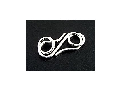 Clasp C2 S-hook Silver-Ag 925/1000 20x8mm