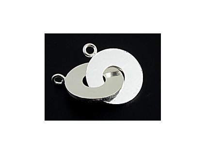 Clasp C7 CO-connection Silver-Ag 925/1000 22x17mm