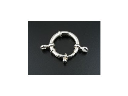Záponka C25 Pérový kroužek -Stříbro-Ag 925/1000 21mm
