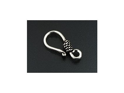 Clasp C36 U-hook Silver-Ag 925/1000 19mm