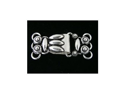 Zapínání C46 Háček pro 3řady -Stříbro-Ag 925/1000 35x16mm