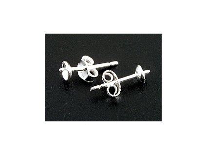 Náušnice Puzeta s trnem N8 Stříbro-Ag 925/1000 4x0,9mm
