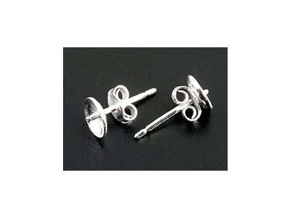 Earstud with spine N11 Silver Ag 925/1000 6x0,9mm