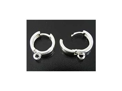 Pierce N30 Continental ring with loop Ag 925/1000 1pair