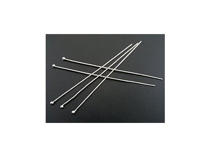 Nýt s kuličkou PIN09 Stříbro-Ag 925/1000 63mm