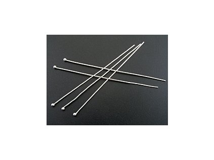 Pin with Ball PIN09 Silver Ag 925/1000 63mm
