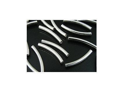 Silver Bent Tube T21 Ag 925/1000 20x2mm