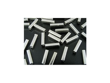 Silver Square Tube T30 Ag 925/1000 10x2mm