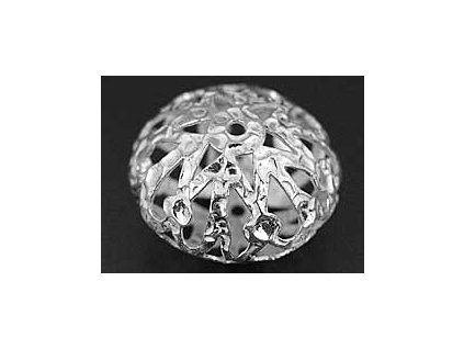 Bead A189 Silver Ag 925/1000 20x29mm 1piece