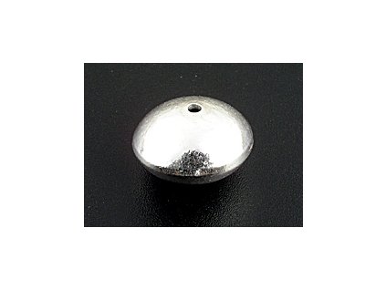 Korálek A42 Elipsoid Stříbro-Ag 925/1000 15x9mm