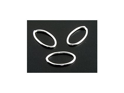 Ring Oval R13 Silver Ag 925/1000 Closed 14x7,5x1mm