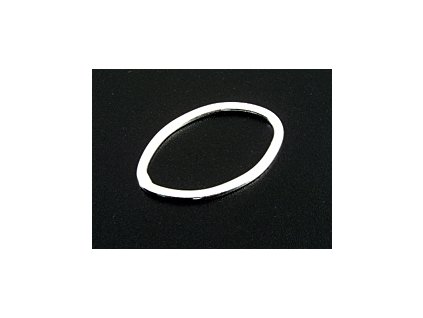 Kroužek Ovál R16 Stříbro-Ag 925/1000 Letovaný 22x14x1,5mm