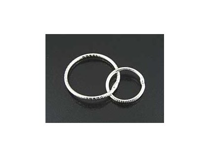 Connected Rings R36 Closed 18x1and 12x1mm Ag 925/1000