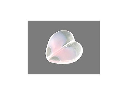 HEART LT.ROSE-WHITE 15x16mm