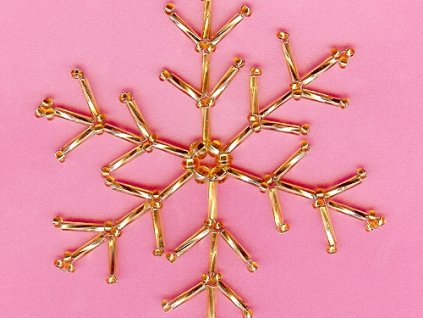 Snowflake V2 Gold 8cm 2pcs