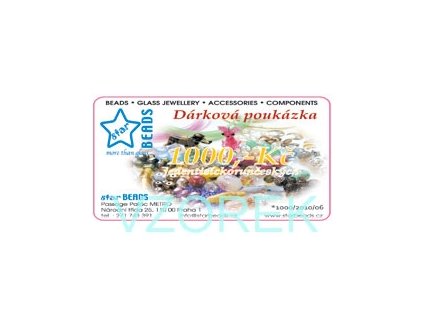 Gift Voucher in value CZK 1000.- incl.VAT