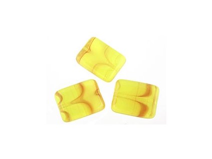 RECTANGLE YELLOW OPAL-TOP. 14x10mm