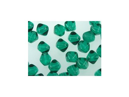 Beads Pressed Bicone - Emerald - 6mm