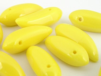 Korálky Banán sytá Žlutá 6x17mm