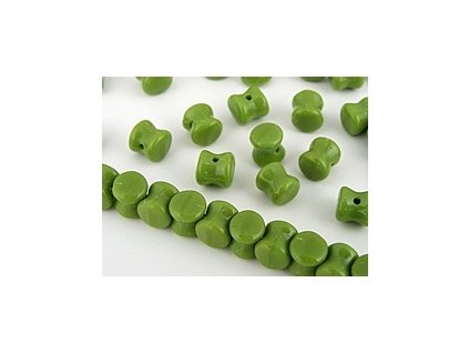 Czech Beads Pellets Chalk Olivine 4x6mm 35pcs