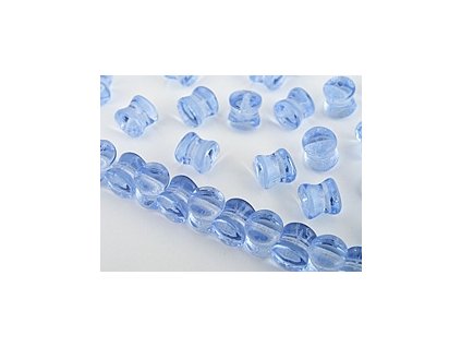 Czech Beads Pellets Light Sapphire 4x6mm 35pcs