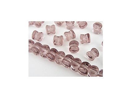 Czech Beads Pellets Amethyst 4x6mm 35pcs