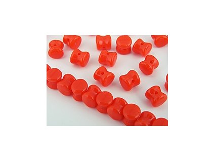 Czech Beads Pellets Chalk Siam 4x6mm 35pcs