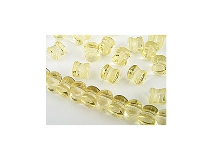 Czech Beads Pellets Light Topaz 4x6mm 35pcs