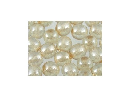 Round Beads Yellow Luster 5mm