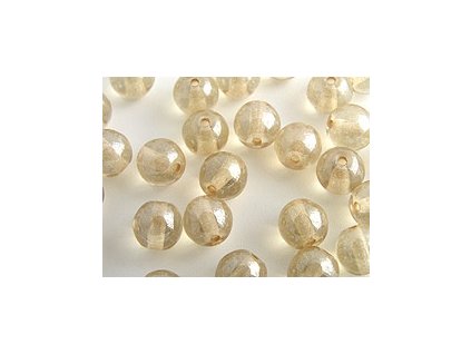 Round Beads Yellow Luster 6mm