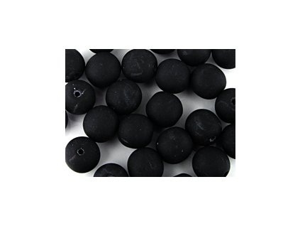 Kulaté Korálky Jet Mat 6mm