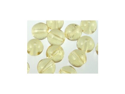 Round Beads Light Topaz 6mm