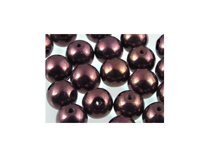 Round Beads Purple Metal Coated 6mm