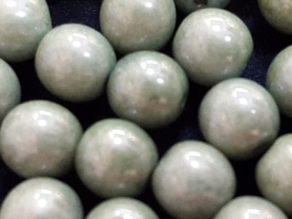 Kulaté Korálky StaroZelená sytá 6mm 36kusů