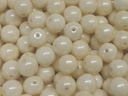 Round Beads Alabaster Creamy Luster 8mm