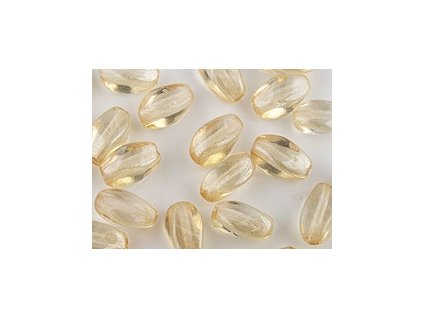 TWIST OVAL LUSTER YELLOW 9x6mm P