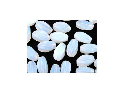 TWIST OVAL OPAL WHITE 9x6mm P