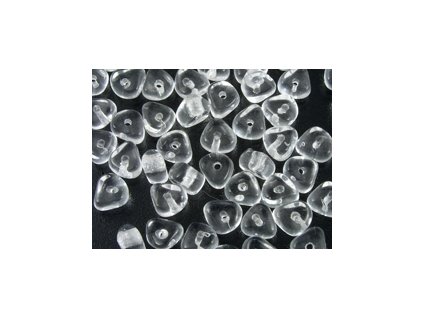 Beads Glass Fragments - Crystal - 3x6mm
