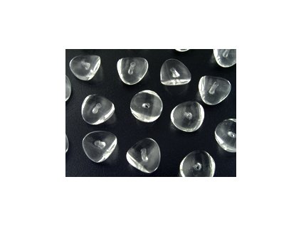 Korálky Vlnkový Ovál - Krystal - 4x9mm