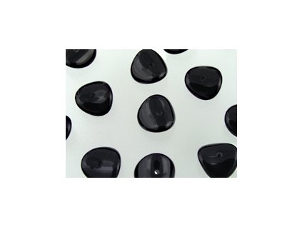 Beads Wavelet Oval - Jet - 4x9mm