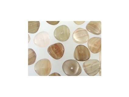 Beads Wavelet Oval - Striped Topaz - 4x9mm