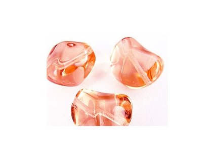 Korálky Oříšky E - Rozalín 15x15 mm 6kusů