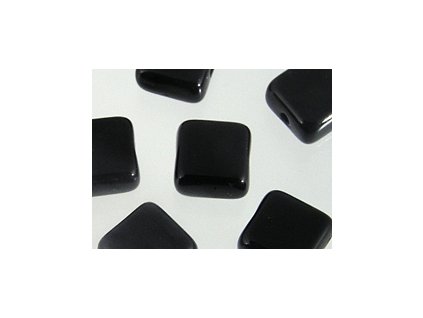 Beads - Square Jet 6x6mm