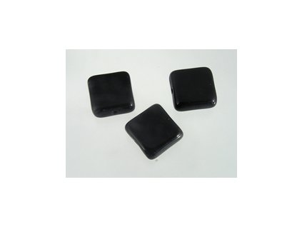 Beads - Square Jet 9x9mm