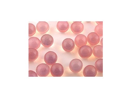 KULIČKY BEZ DÍRKY Růžová Opál 5mm