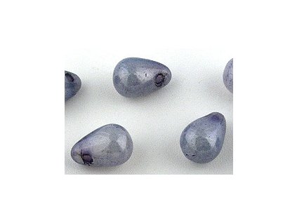 TD WHITE OPAL BLUE 6x4mm